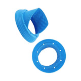 Maxbell 2x 6.5inch Silicone Car Speaker Baffle Waterproof and Dustproof Cover Blue
