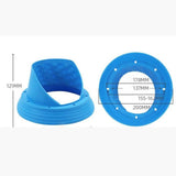 Maxbell 2x 6.5inch Silicone Car Speaker Baffle Waterproof and Dustproof Cover Blue