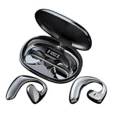 Maxbell Air Conduction Headphones Lightweight for Running Hiking Workout Black