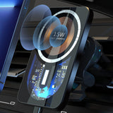Maxbell Magnetic Car Charger Charging Holder Adjustable Air Vent Phone Mount for 12