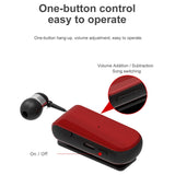 Maxbell collar Earphone in Ear Lightweight Vibration for Running Sport Gifts Red