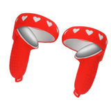 Maxbell Left and Controller Grip Cover Anti Shock Anti Slip for Quest 2 Red