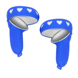Maxbell Left and Controller Grip Cover Anti Shock Anti Slip for Quest 2 Blue