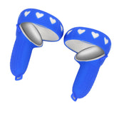 Maxbell Left and Controller Grip Cover Anti Shock Anti Slip for Quest 2 Blue