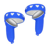 Maxbell Left and Controller Grip Cover Anti Shock Anti Slip for Quest 2 Blue