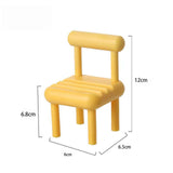 Maxbell Chair Phone Holder Smartphone Ornaments Cradle Desktop for Office Home Yellow