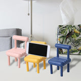 Maxbell Chair Phone Holder Smartphone Ornaments Cradle Desktop for Office Home Yellow