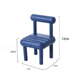 Maxbell Chair Phone Holder Smartphone Ornaments Cradle Desktop for Office Home Blue