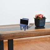 Maxbell Chair Phone Holder Smartphone Ornaments Cradle Desktop for Office Home Blue