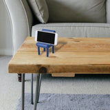 Maxbell Chair Phone Holder Smartphone Ornaments Cradle Desktop for Office Home Blue