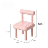 Maxbell Chair Phone Holder Smartphone Ornaments Cradle Desktop for Office Home Pink