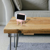 Maxbell Chair Phone Holder Smartphone Ornaments Cradle Desktop for Office Home Pink