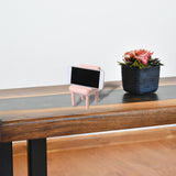 Maxbell Chair Phone Holder Smartphone Ornaments Cradle Desktop for Office Home Pink