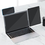 Maxbell Laptop Phone Holder Magnetic Phone Mount Foldable Portable Laptop Stand Silver