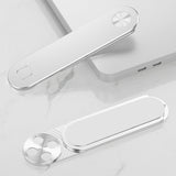 Maxbell Laptop Phone Holder Magnetic Phone Mount Foldable Portable Laptop Stand Silver