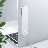 Maxbell Laptop Phone Holder Magnetic Phone Mount Foldable Portable Laptop Stand Silver
