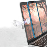 Maxbell Laptop Phone Holder Magnetic Phone Mount Foldable Portable Laptop Stand Silver