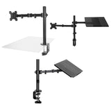 Maxbell Desk Mount Stand Holder 90 Degree Tilt Height Adjustable for Monitor