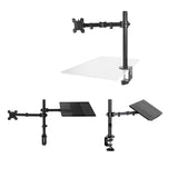 Maxbell Desk Mount Stand Holder 90 Degree Tilt Height Adjustable for Monitor