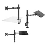 Maxbell Desk Mount Stand Holder 90 Degree Tilt Height Adjustable for Monitor