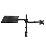 Maxbell Desk Mount Stand Holder 90 Degree Tilt Height Adjustable for Monitor+Laptop