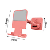 Maxbell Cell Phone Holder Accessories Cellphone Stand Angle Adjustable for Wall Pink