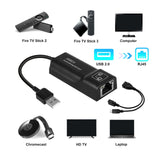 Maxbell LAN Ethernet Adapter On The Go Ports USB OTG Hub Network for TV Laptop HDTV