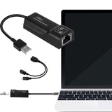 Maxbell LAN Ethernet Adapter On The Go Ports USB OTG Hub Network for TV Laptop HDTV