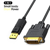 Maxbell 2M dp to DVI Cable Mirror Big Screen Connection for HDTV PC