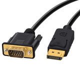 Maxbell DP to VGA Adapter DP to VGA Cable for Laptop Monitor Projector