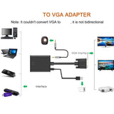 Maxbell HDMI to VGA Adapter 1920 x 1080P for Desktop Notebook for