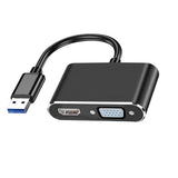 Maxbell USB 3.0 to HDMI VGA Adapter 5Gbps Adapter Cable Multiport Adapter for