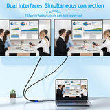 Maxbell USB 3.0 to HDMI VGA Adapter 5Gbps Adapter Cable Multiport Adapter for
