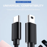 Maxbell Compact USB Type C to Small USB Cable 480Mbps for Gaming Keyboard MP3 Laptop