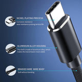 Maxbell Compact USB Type C to Small USB Cable 480Mbps for Gaming Keyboard MP3 Laptop