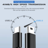 Maxbell Compact USB Type C to Small USB Cable 480Mbps for Gaming Keyboard MP3 Laptop