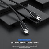 Maxbell Compact USB Type C to Small USB Cable 480Mbps for Gaming Keyboard MP3 Laptop