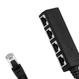 Maxbell Ethernet Splitter Cable 1 Male to 4x Female PVC for Laptop Computer