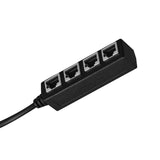 Maxbell Ethernet Splitter Cable 1 Male to 4x Female PVC for Laptop Computer