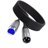 Maxbell XLR Microphone Cable Black Microphone Extension Cable for Microphone Cord 3m