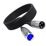 Maxbell XLR Microphone Cable Black Microphone Extension Cable for Microphone Cord 3m