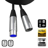 Maxbell XLR Microphone Cable Black Microphone Extension Cable for Microphone Cord 3m