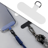Maxbell Universal Phone Lanyard Patch with Metal Ring for Cellphone Case White