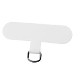 Maxbell Universal Phone Lanyard Patch with Metal Ring for Cellphone Case White