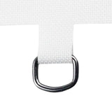 Maxbell Universal Phone Lanyard Patch with Metal Ring for Cellphone Case White