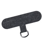 Maxbell Universal Phone Lanyard Patch with Metal Ring for Cellphone Case Dark Grey