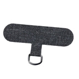 Maxbell Universal Phone Lanyard Patch with Metal Ring for Cellphone Case Dark Grey
