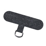 Maxbell Universal Phone Lanyard Patch with Metal Ring for Cellphone Case Dark Grey