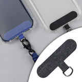 Maxbell Universal Phone Lanyard Patch with Metal Ring for Cellphone Case Dark Grey