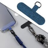 Maxbell Universal Phone Lanyard Patch with Metal Ring for Cellphone Case Indigo